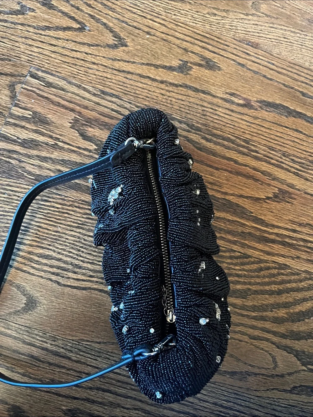STAUD Starry Night Bean Gathered Crystal-embellished Beaded Bag - Picture 5 of 7